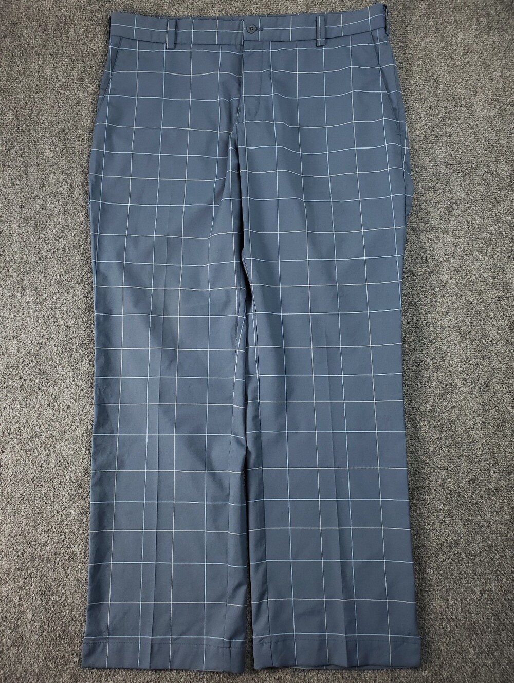 Nike Men's Blue Windowpane Dress Pants